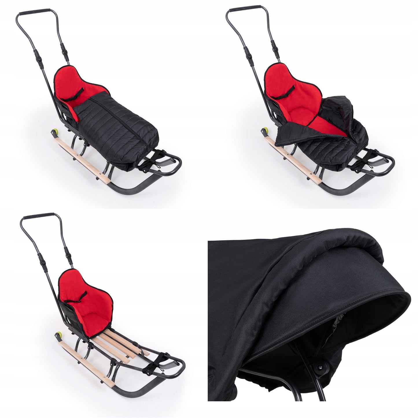 Rogutės su Miegmaišiu, Ratukais ir Kojų Atramomis – vaizdas 4