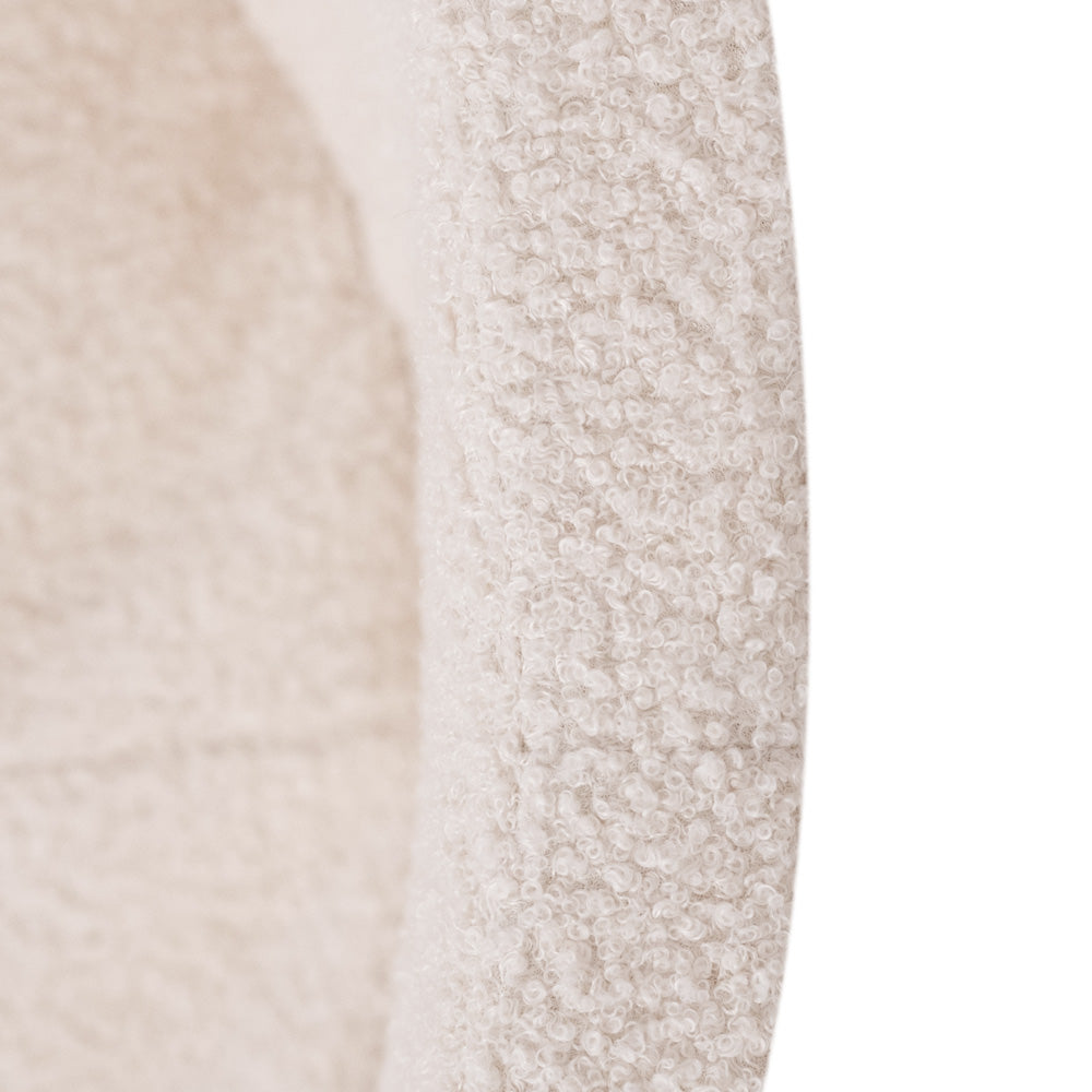 Baseino „PLUSH NEST“, Kreminis Avinėlis, audinio tekstūros detalė – vaizdas 4