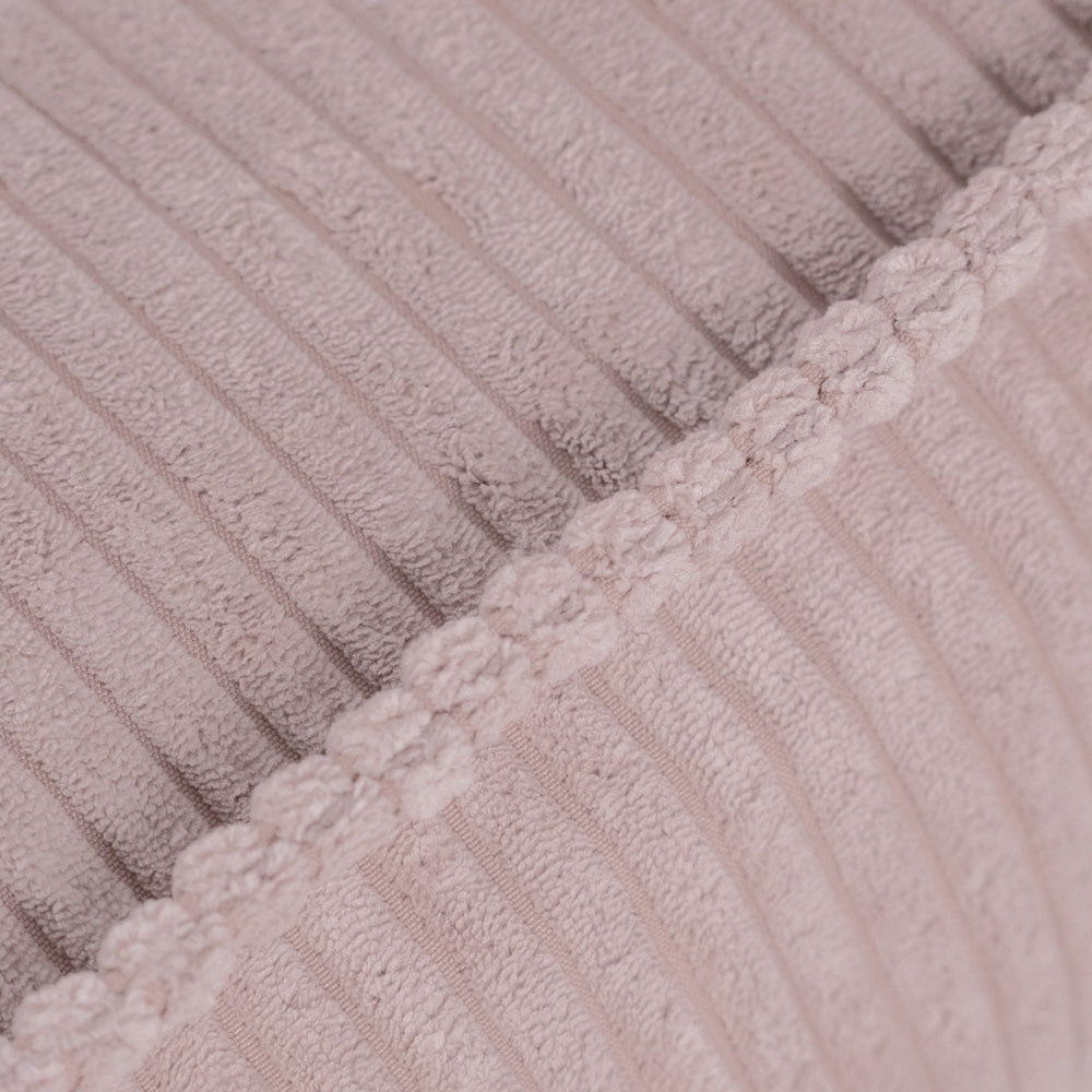 Prabangus Grindų Pufas PLUSH NEST, Šviesiai Rožinis Veliūras – vaizdas 6