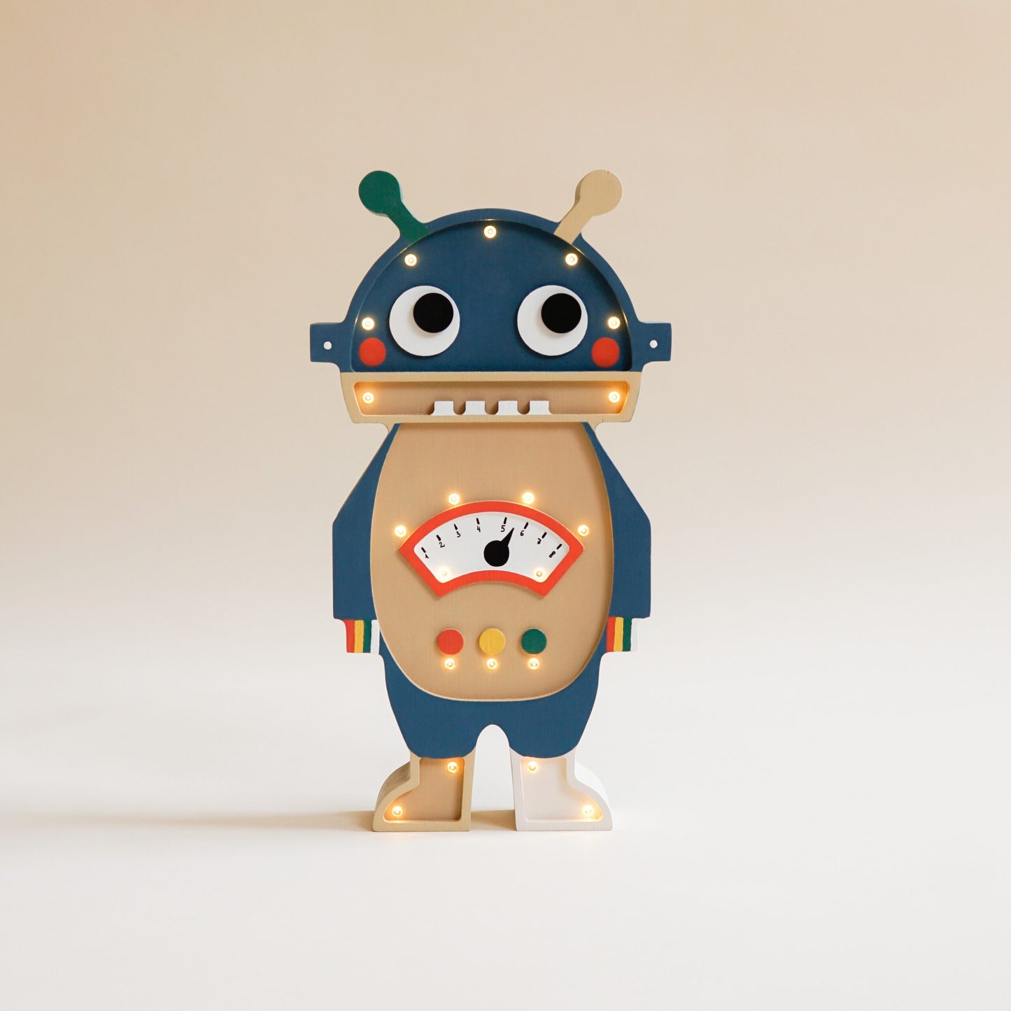 Medinė lempa Robotas – vaizdas 4