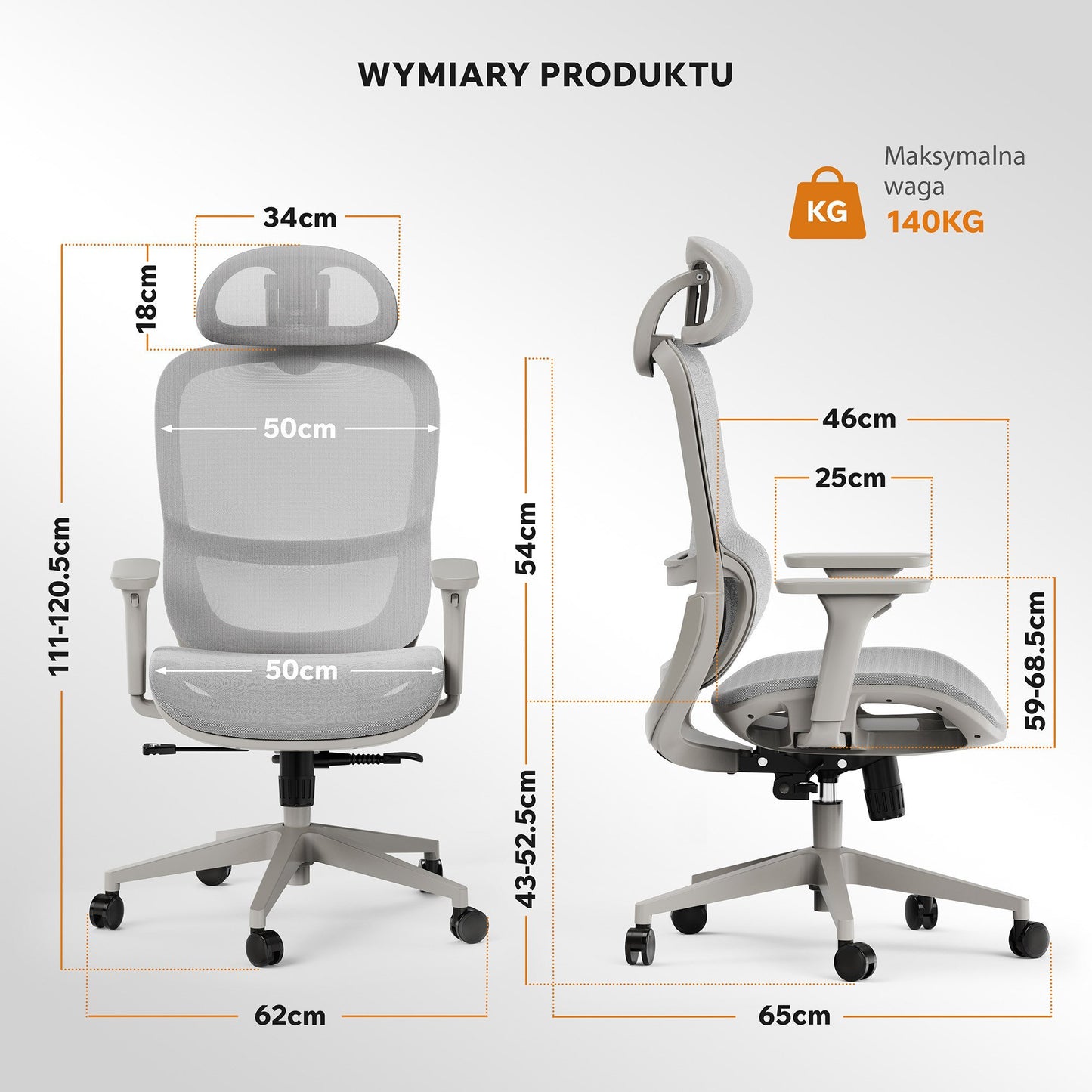 Ergonominė biuro kėdė mokiniui Neyo – nuotrauka 26