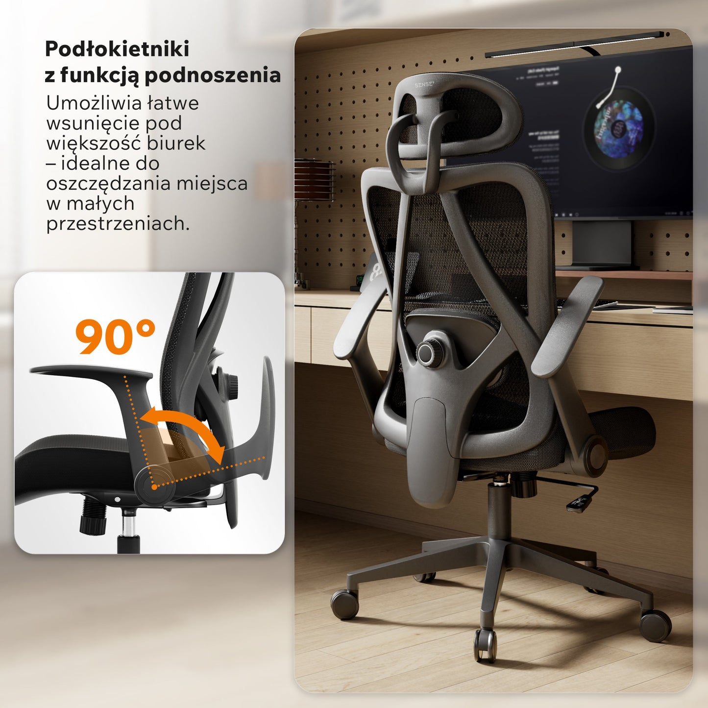Ergonominė biuro kėdė paaugliui Noxo – nuotrauka 7
