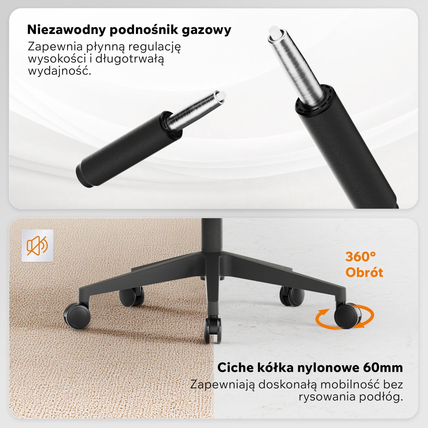 Ergonominė biuro kėdė paaugliui Noxo – nuotrauka 8