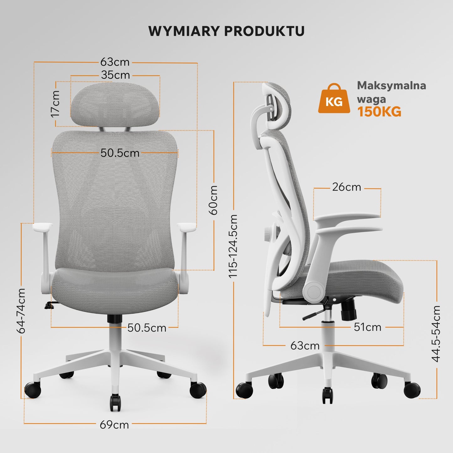 Ergonominė biuro kėdė paaugliui Noxo – nuotrauka 16