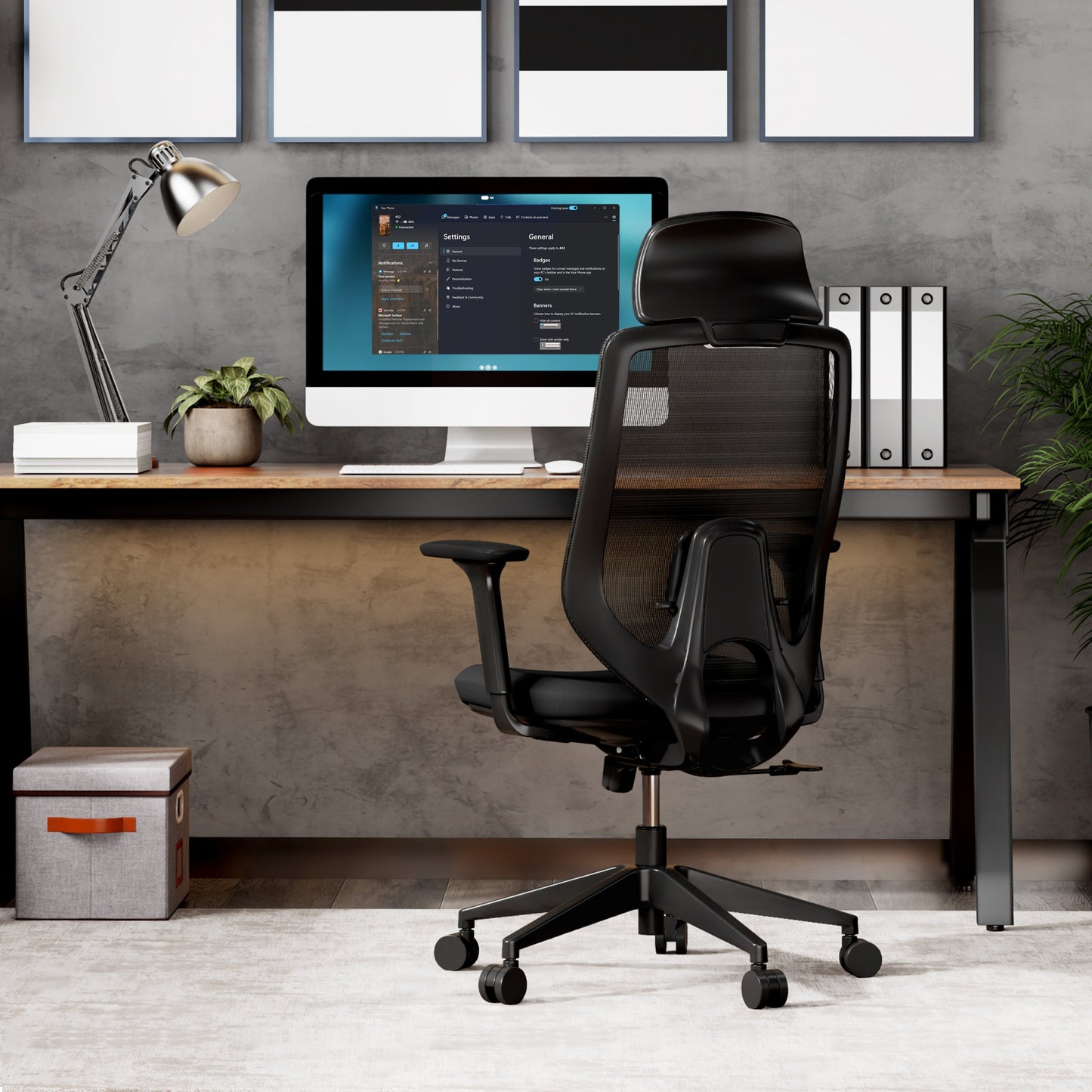Ergonominė biuro kėdė paaugliui Nakai – nuotrauka 9