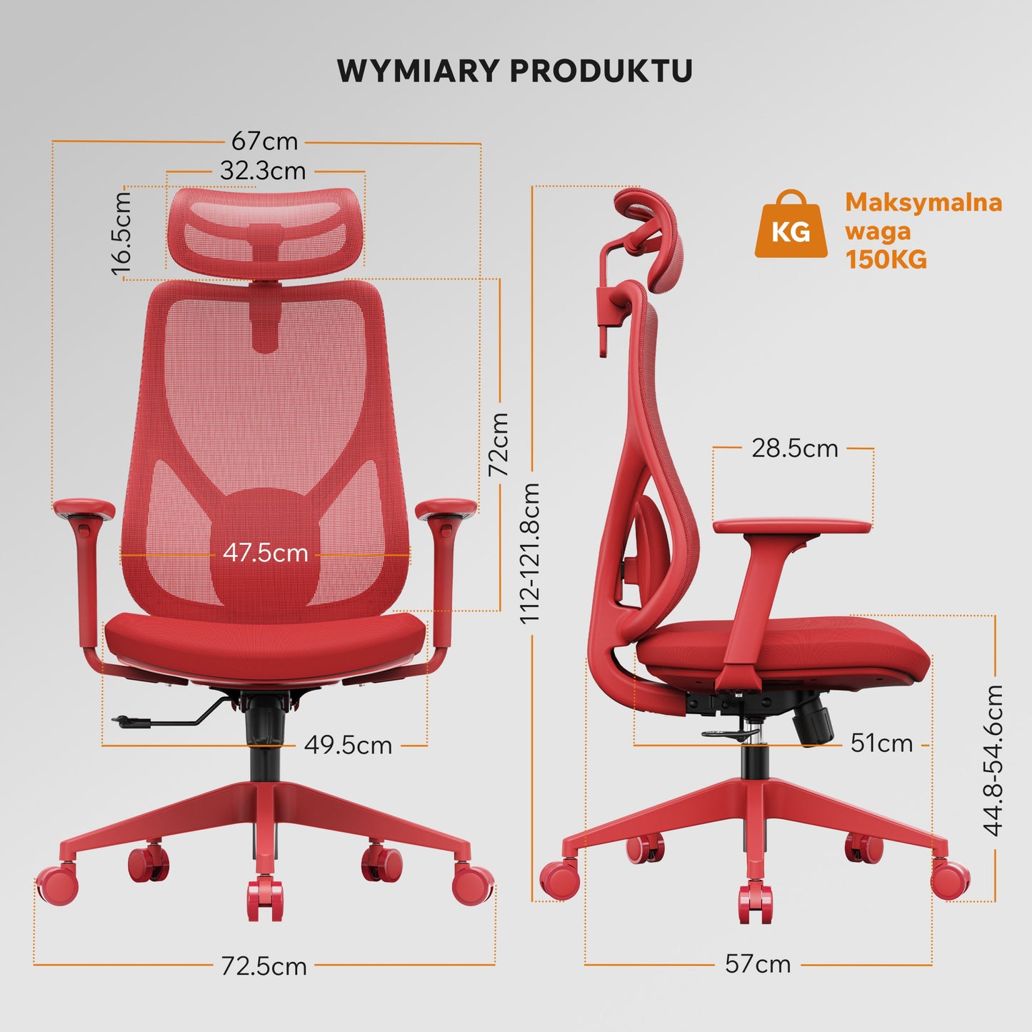 Spalvinga biuro kėdė paaugliui Moyo – nuotrauka 76