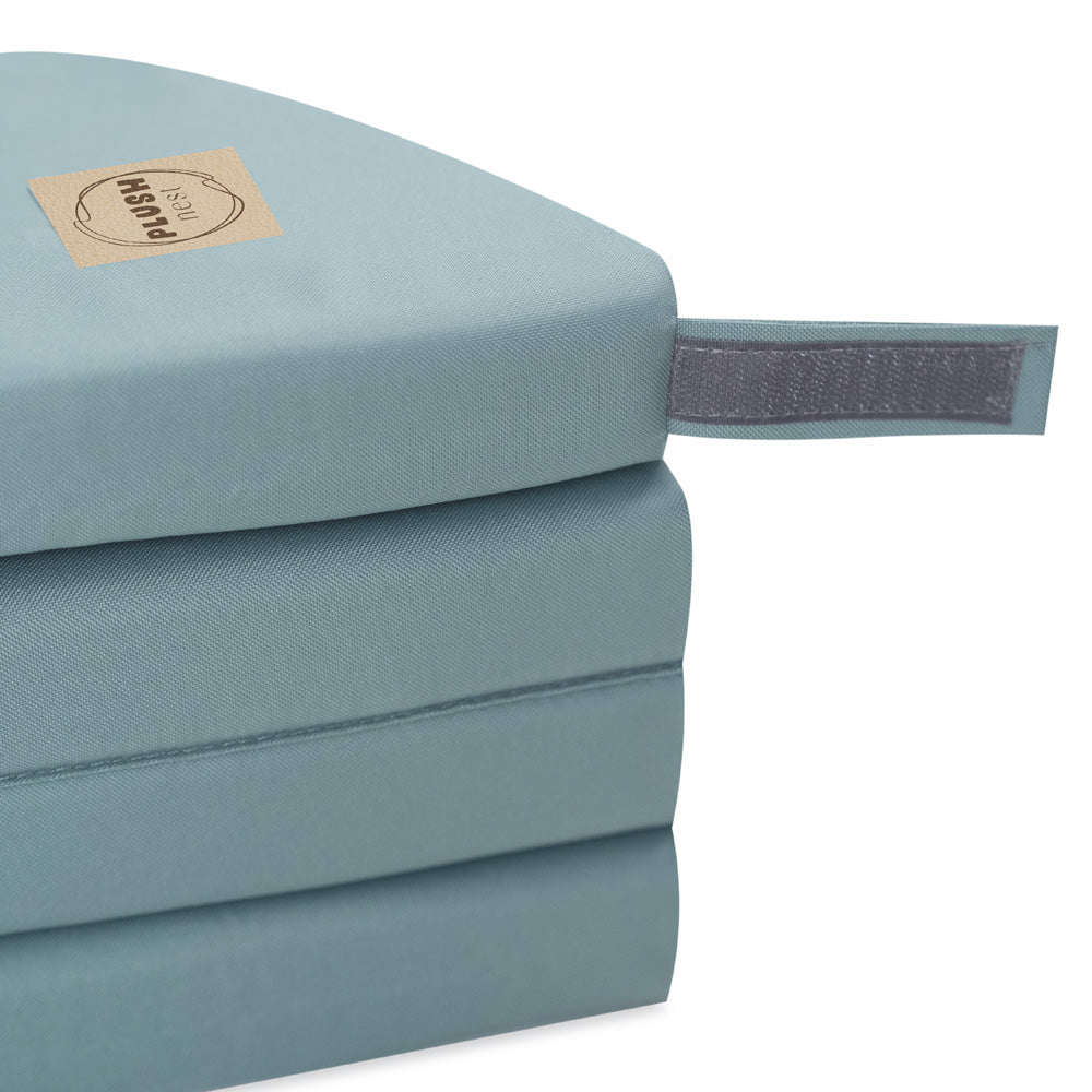 PLUSH NEST Gėlės formos lauko kilimėlis, Žalias – vaizdas 2