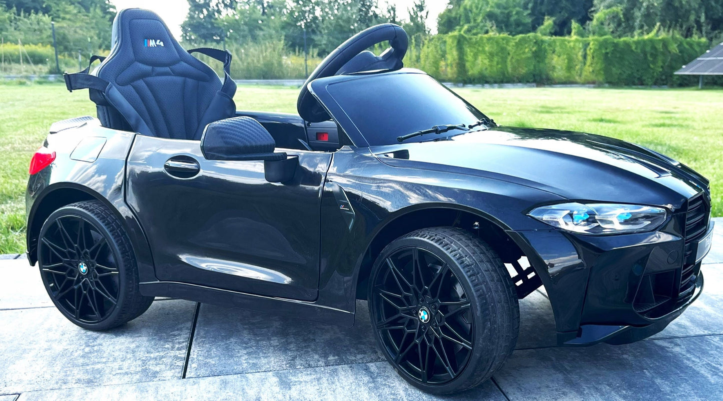 Akumuliatorinis automobilis BMW M4, odinė EVA sėdynė, 14Ah akumuliatorius – vaizdas 5