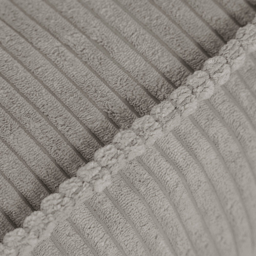 Prabangus Grindų Pufas Plush Nest, Smėlio spalvos, Premium Veliūras – vaizdas 6