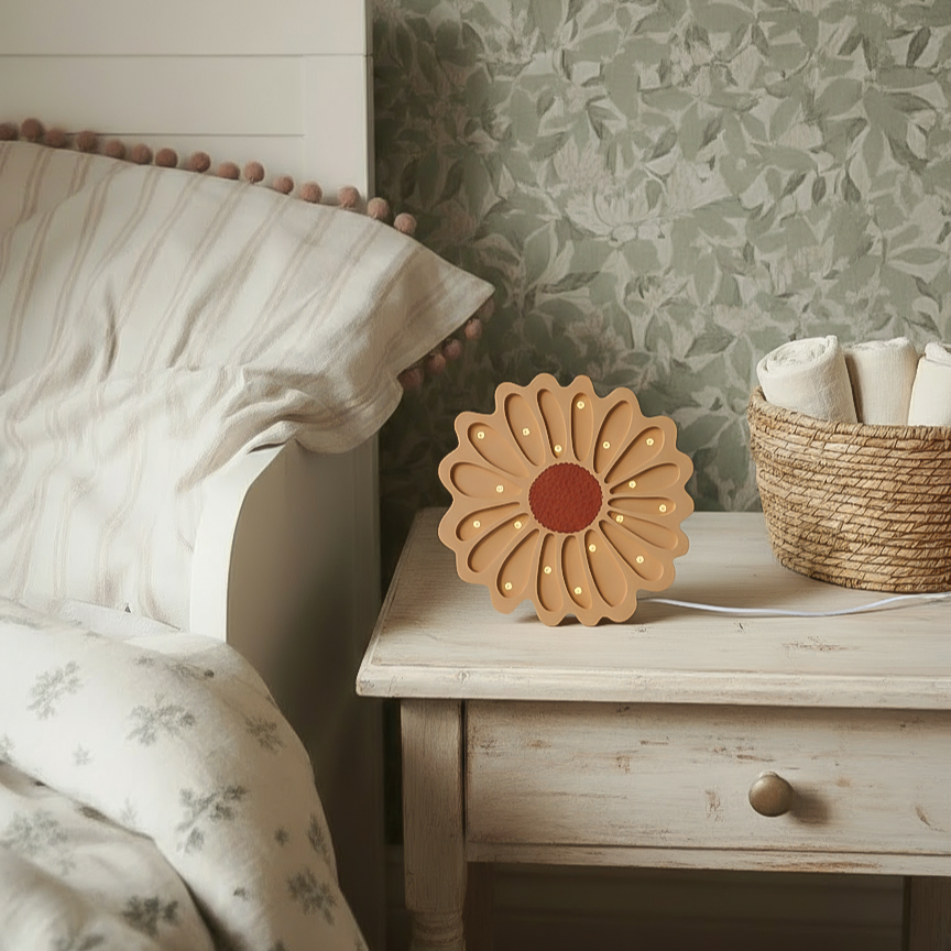Medinė lempa Gėlė – vaizdas 6