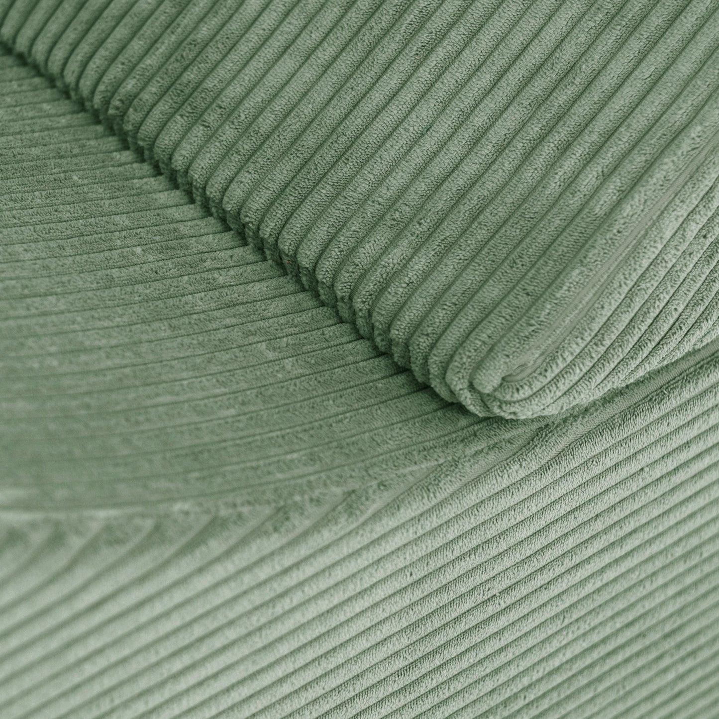 Pliušinis modulinis gultas-šezlongas „Lizdas“, žalias – vaizdas 3