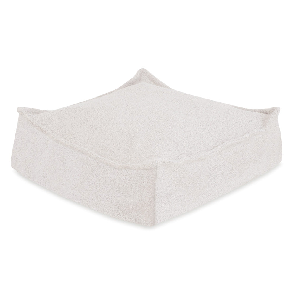 Minkštas Grindų Pufas Plush Nest, Kreminis Pūkuotukas (60x60 cm) – vaizdas 7