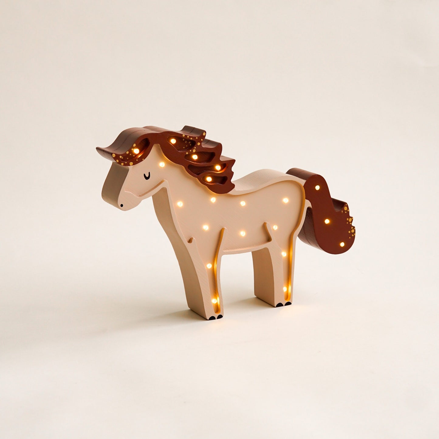 Medinė lempa Arkliukas – vaizdas 2