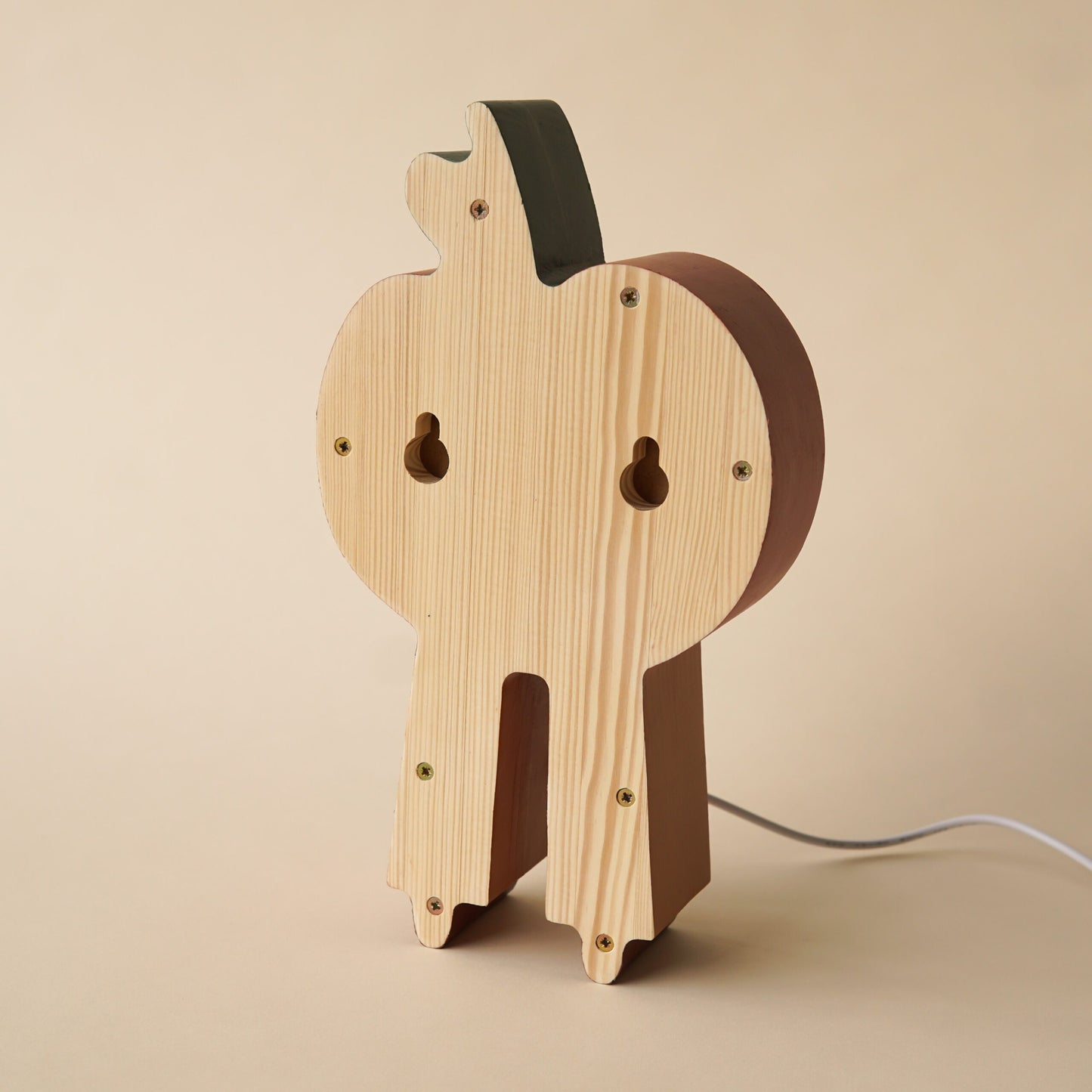 Medinė lempa Obuolys – vaizdas 4