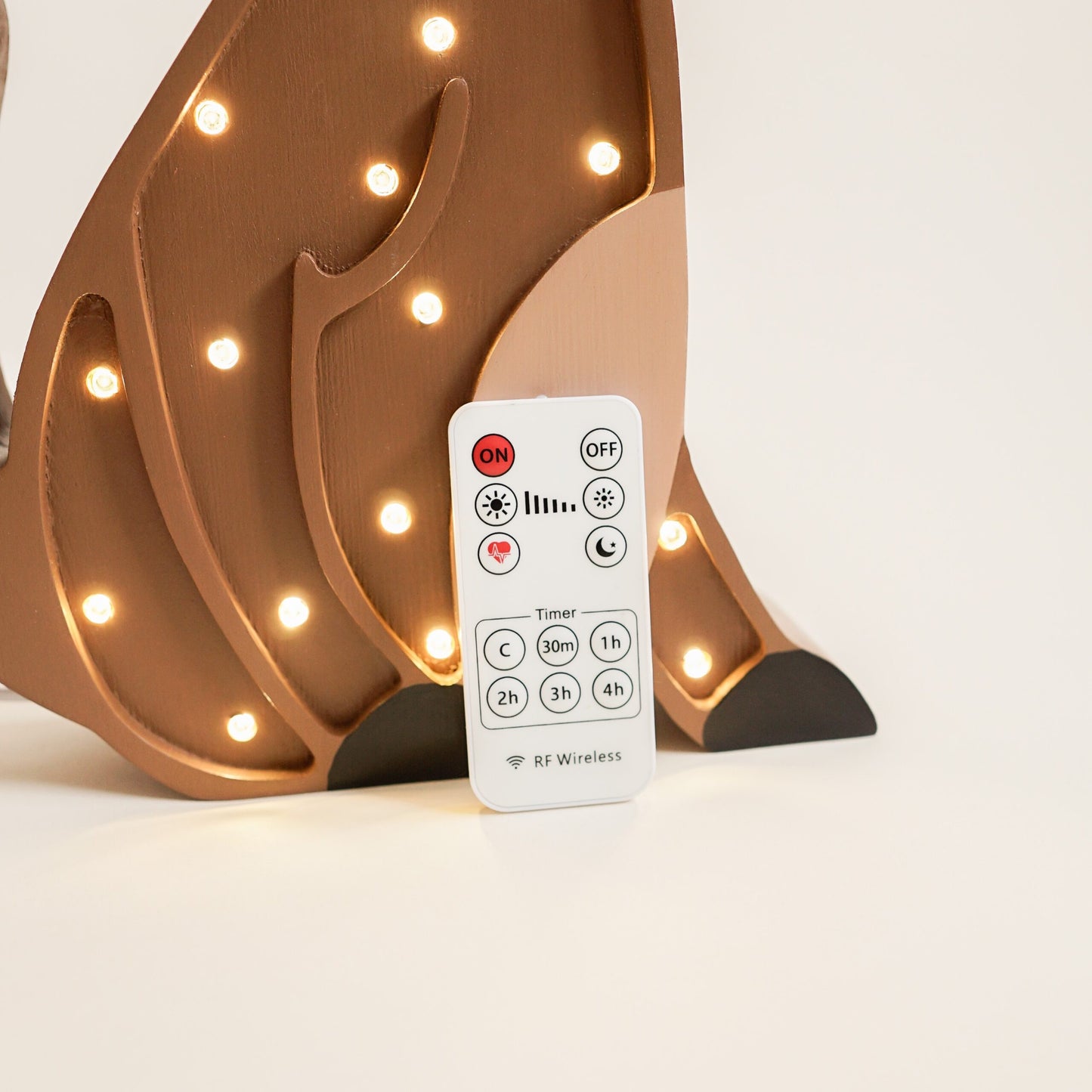 Medinė lempa Beždžionėlė – vaizdas 4