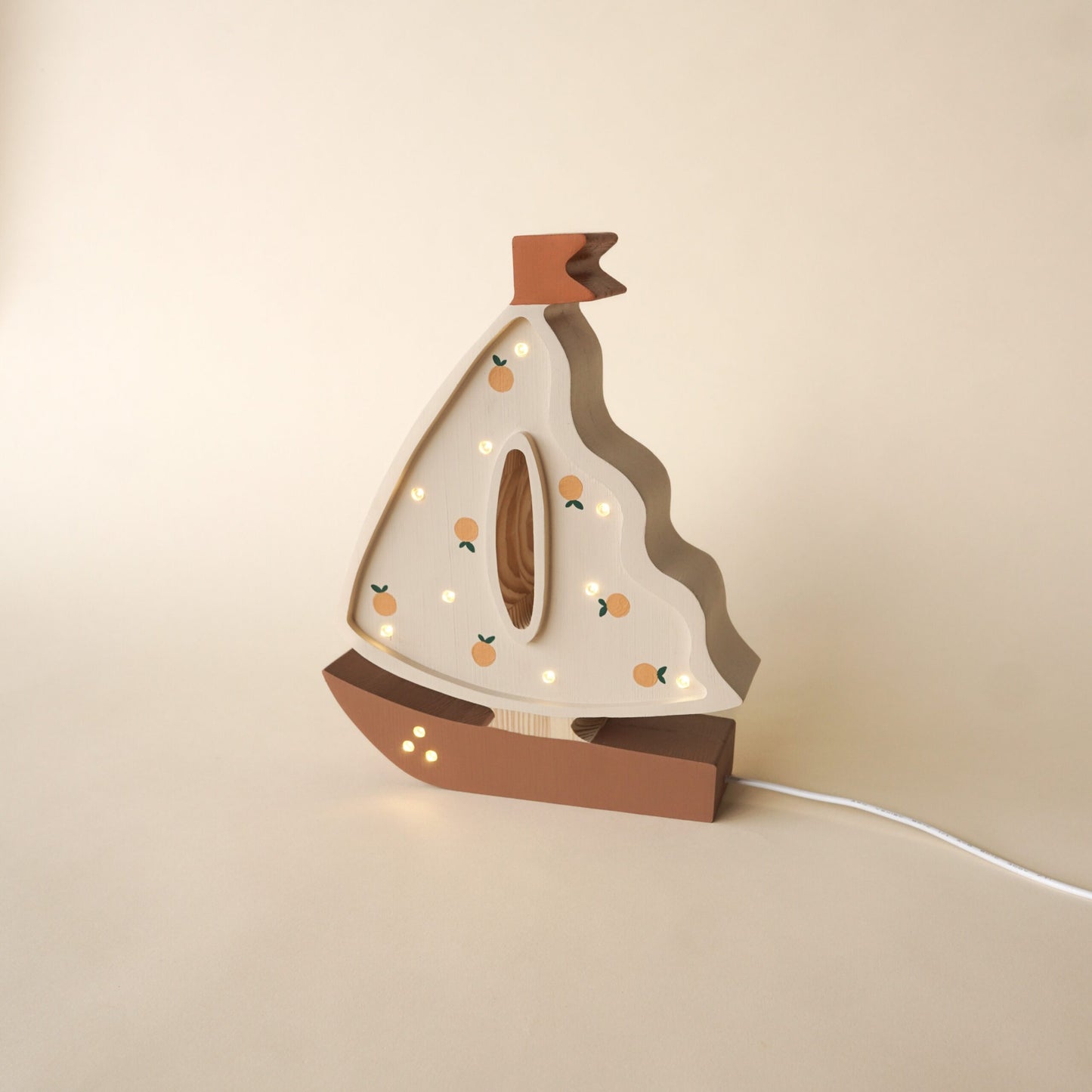 Medinė lempa Laivelis – vaizdas 2