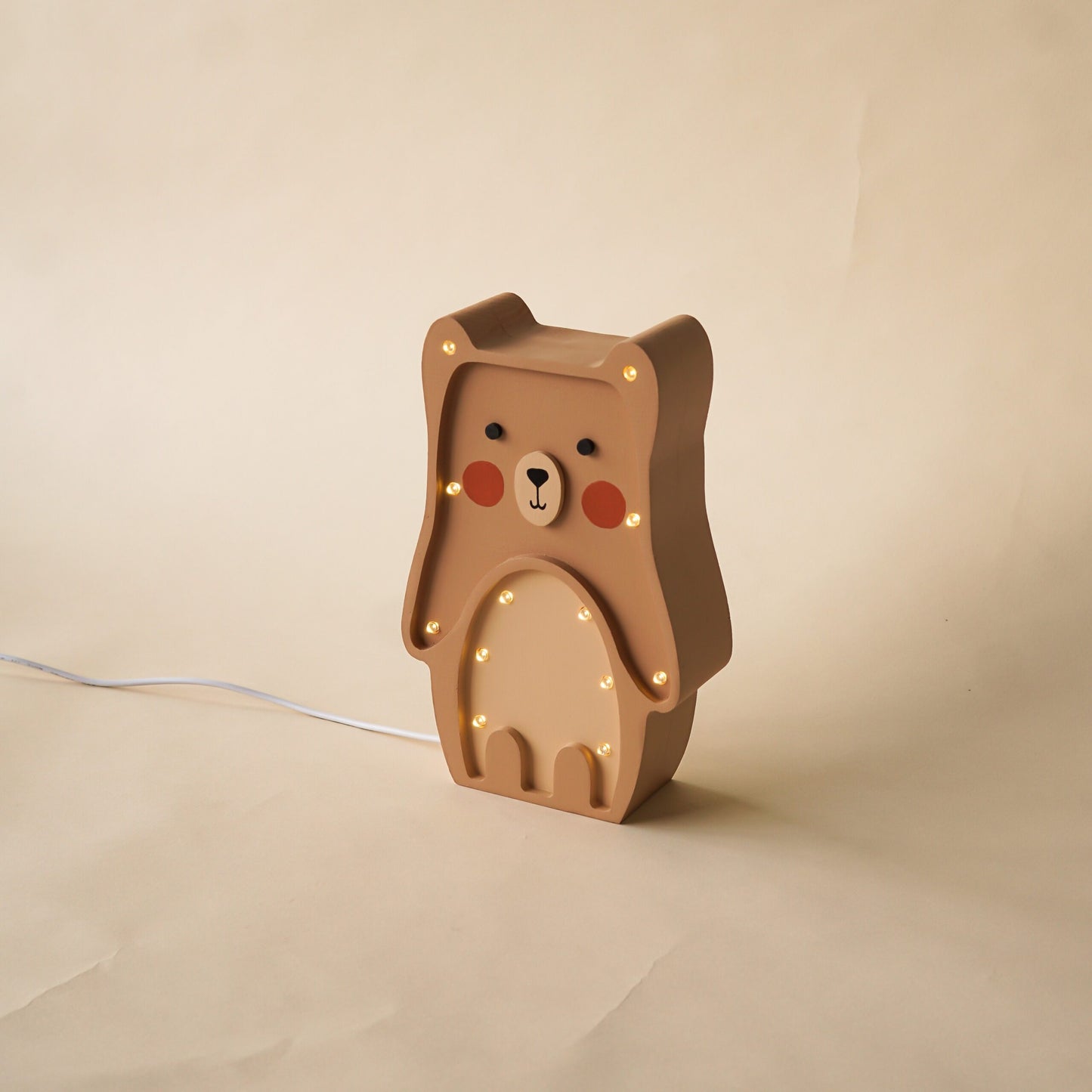 Medinė lempa Meškutis – vaizdas 2