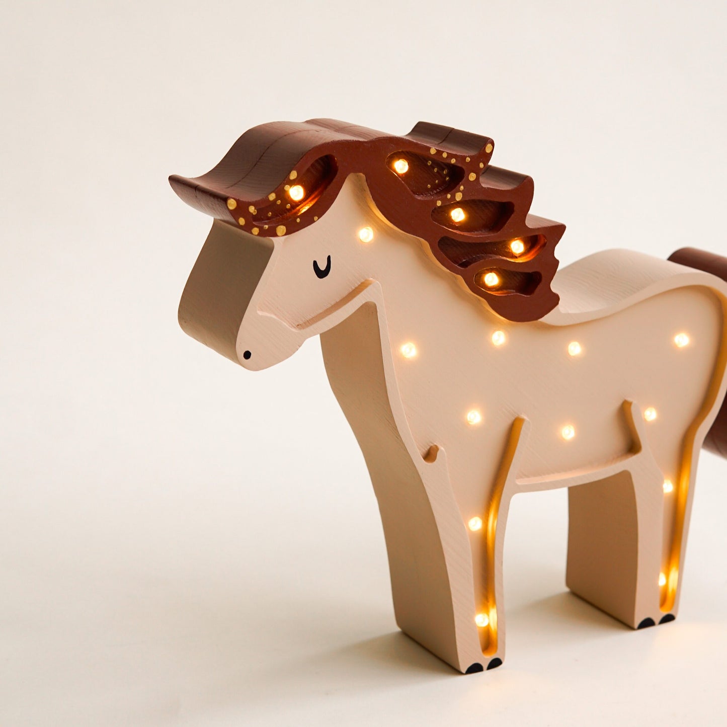 Medinė lempa Arkliukas – vaizdas 3