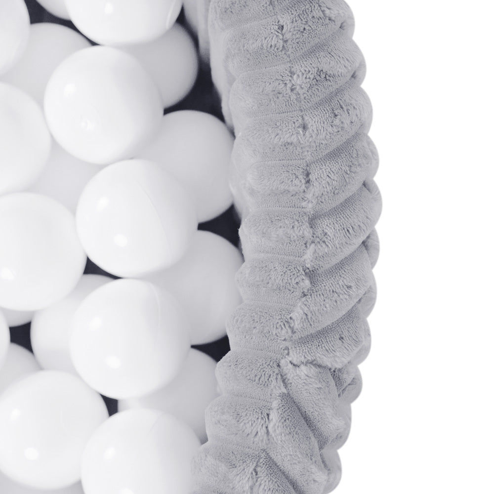 Apvalus Kamuoliukų Baseinas Lamell (90x30 cm), Pilkas + 200 Kamuoliukų