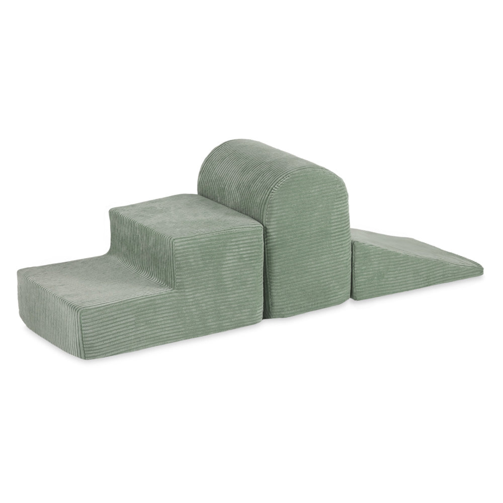 Minkštų formų žaidimų aikštelė PLUSH NEST 3 dalys, Žalias Premium Korduras – pagrindinis vaizdas