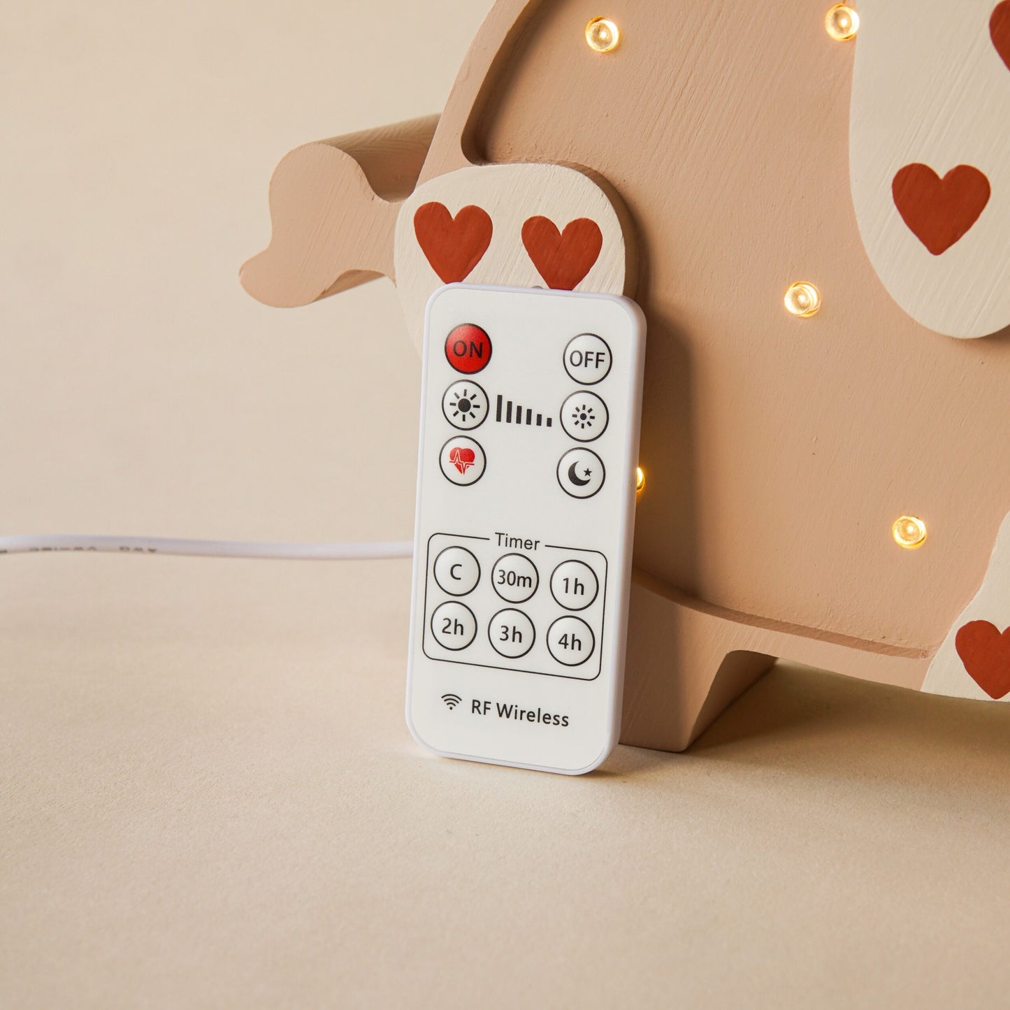 Medinė lempa Paršiukas – vaizdas 5