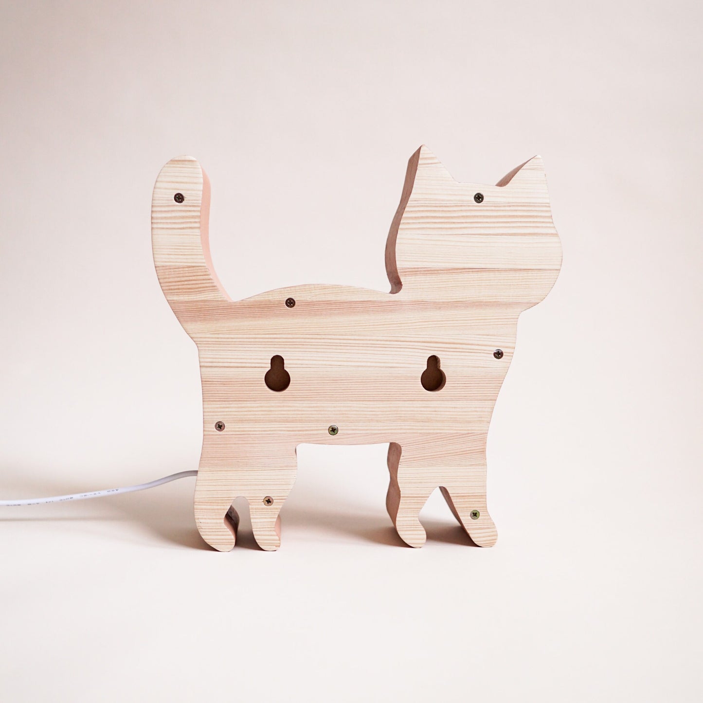 Medinė lempa Katytė – vaizdas 5