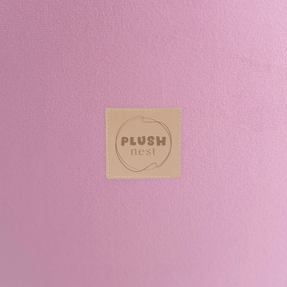 Aksominis Sausas Baseinas PLUSH NEST, Rožinis, su kamuoliukais – vaizdas 2