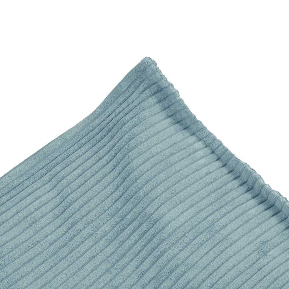 Mėlynas Veliūro Grindų Pufas, minkštumas – vaizdas 2