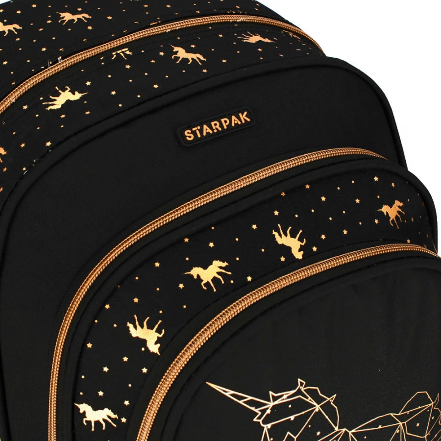 Mokyklinė kuprinė Gold Unicorn – Starpak