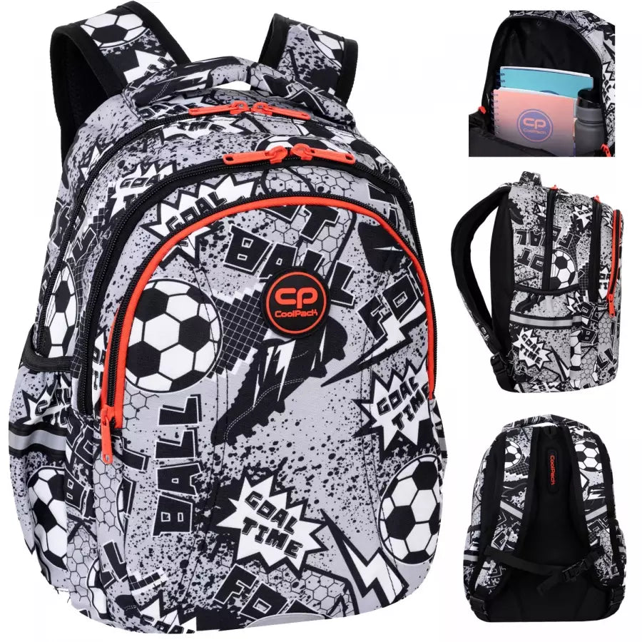 Mokyklinė kuprinė Grey Ball – CoolPack Joy S