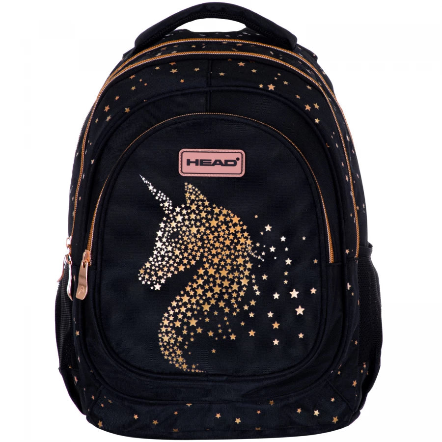 Mokyklinė kuprinė Golden Effect Classy Gold – Head