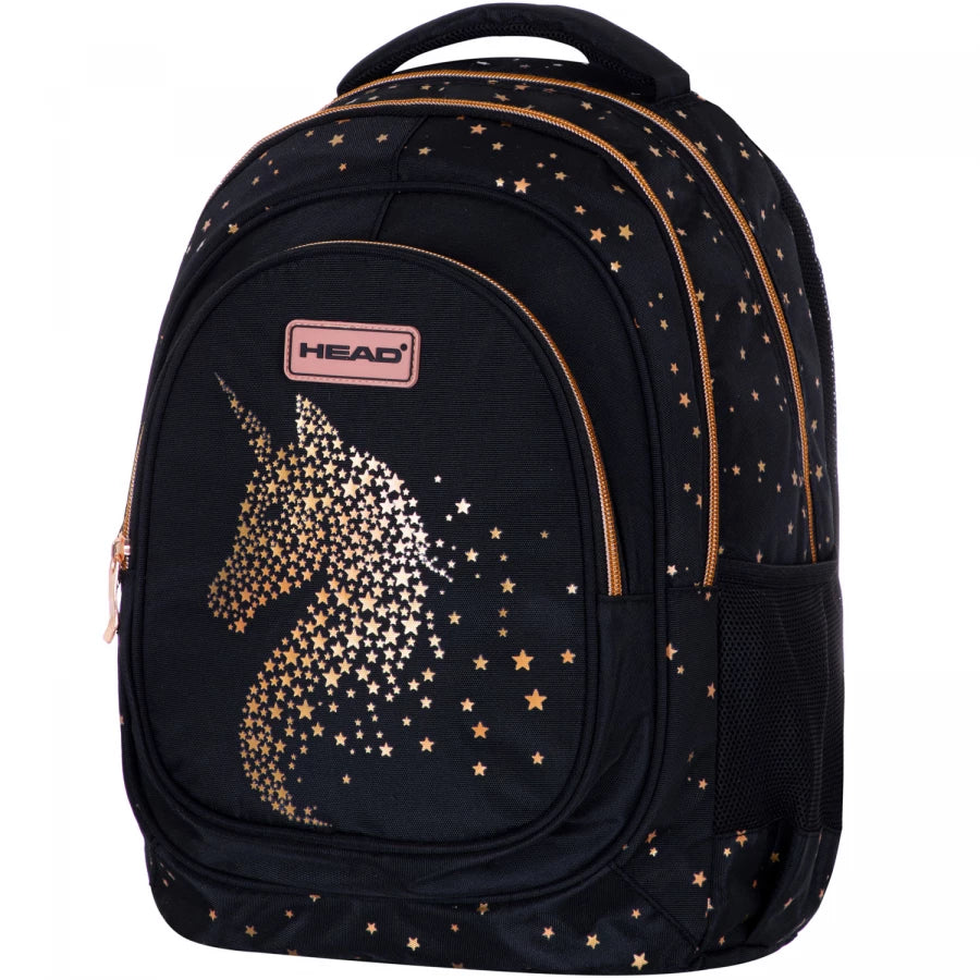 Mokyklinė kuprinė Golden Effect Classy Gold – Head