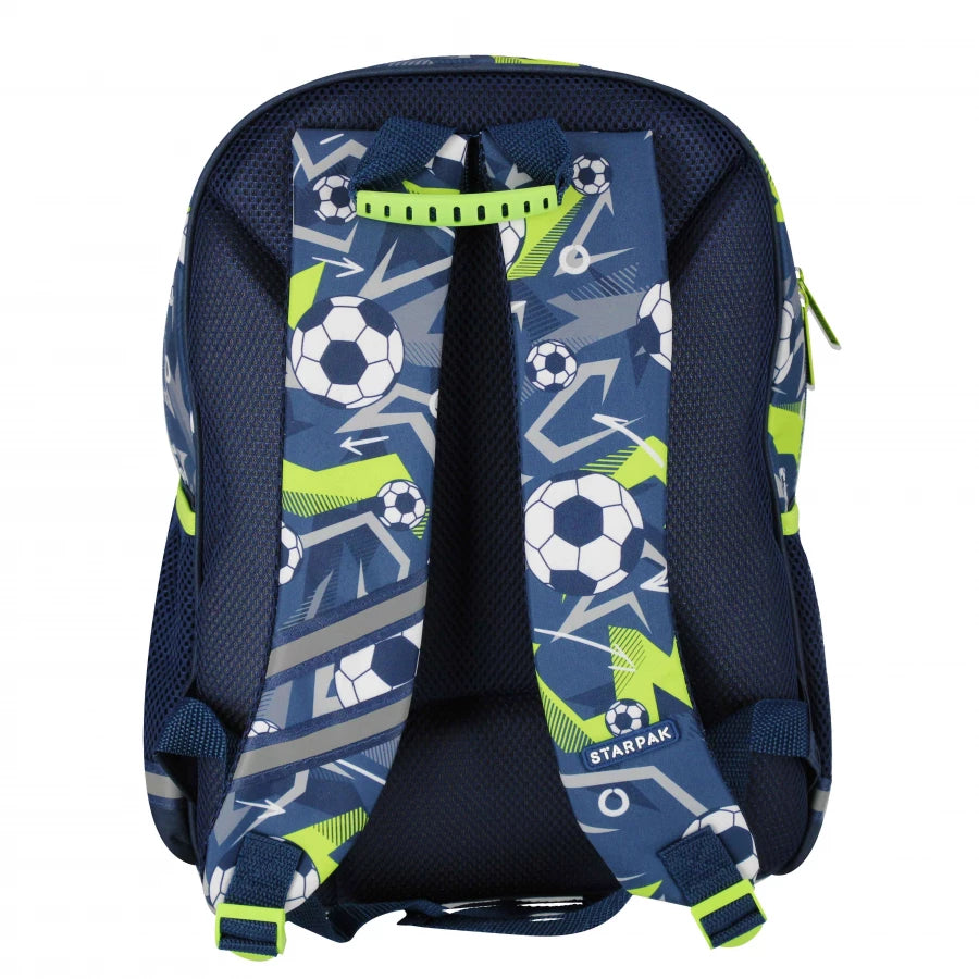 Mokyklinė kuprinė Football balti kamuoliai – Starpak