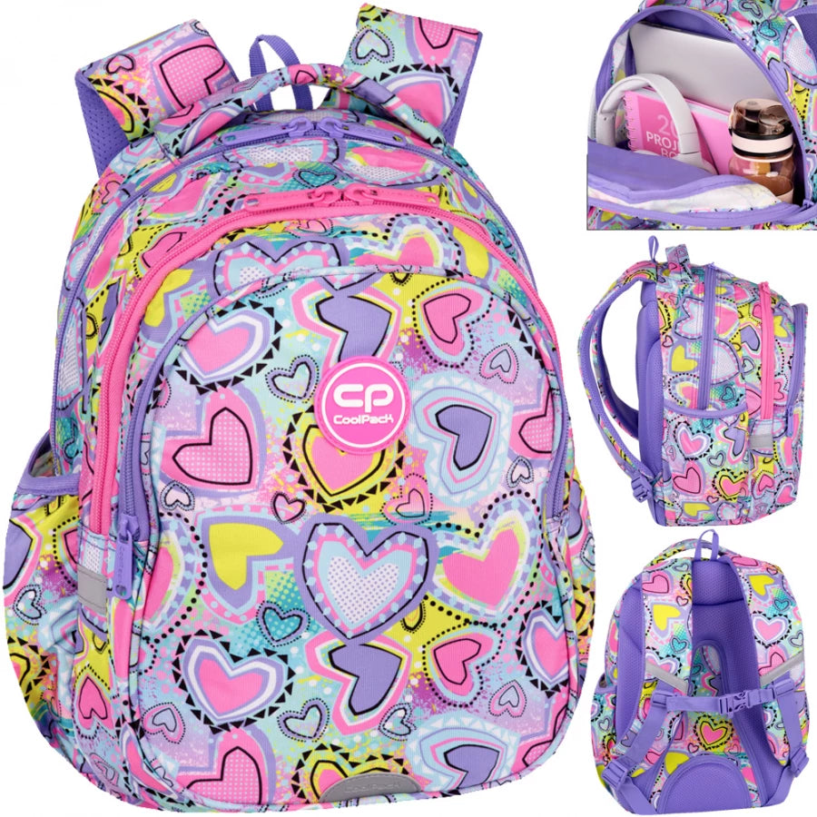 Mokyklinė kuprinė Pastel Hearts – CoolPack