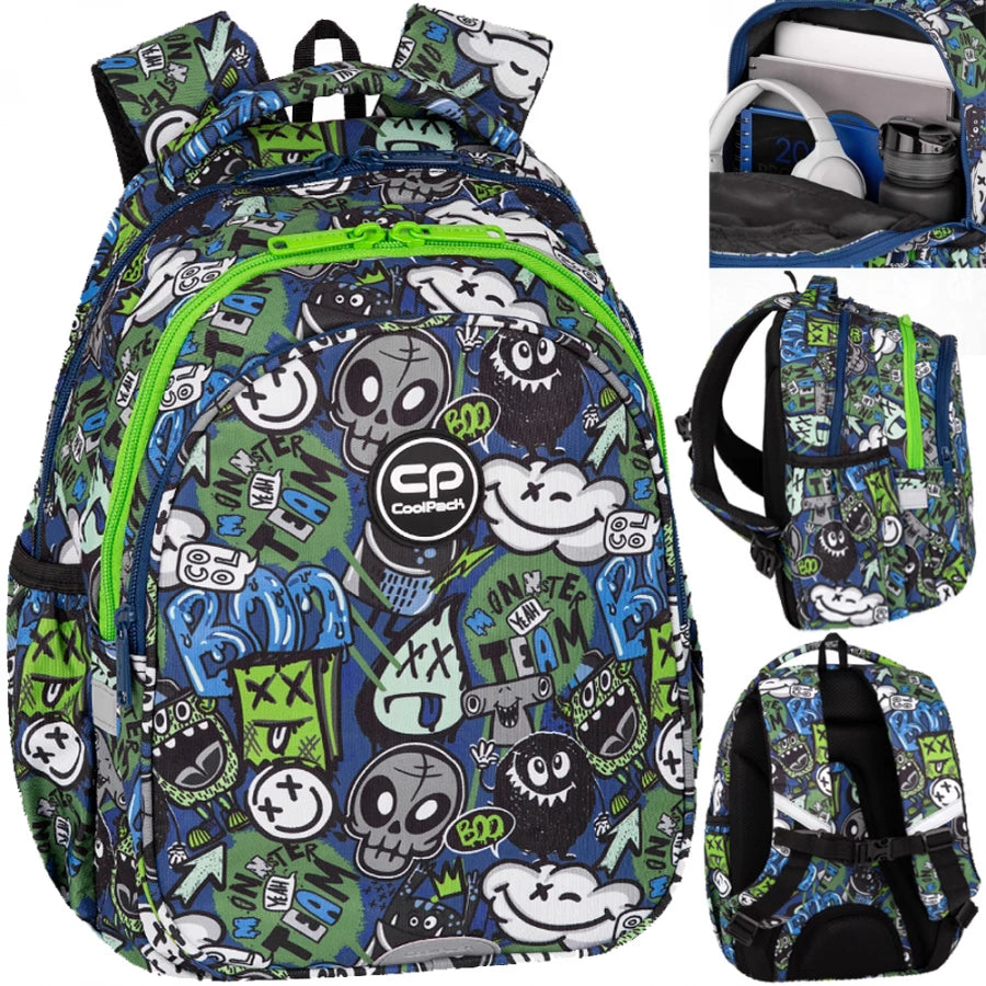 Mokyklinė kuprinė Monster Team – CoolPack