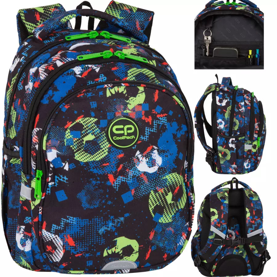 Mokyklinė kuprinė Football Blue – CoolPack