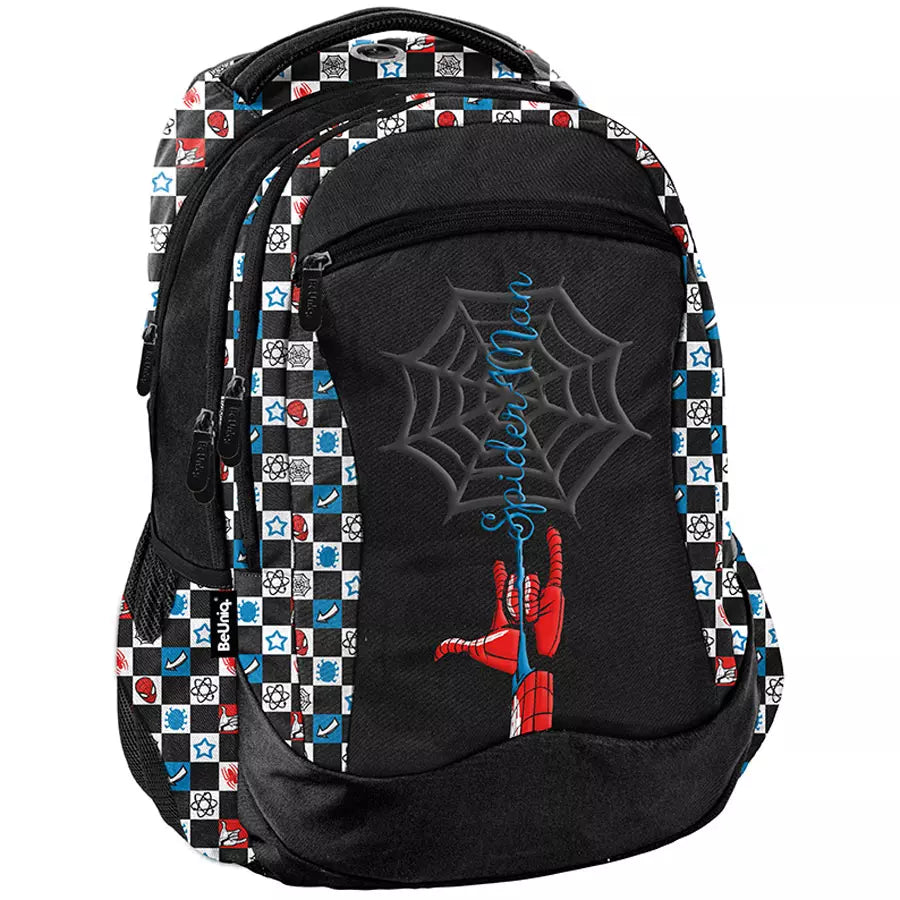 Mokyklinė kuprinė Spider Man voratinklio dizainu – BeUniq