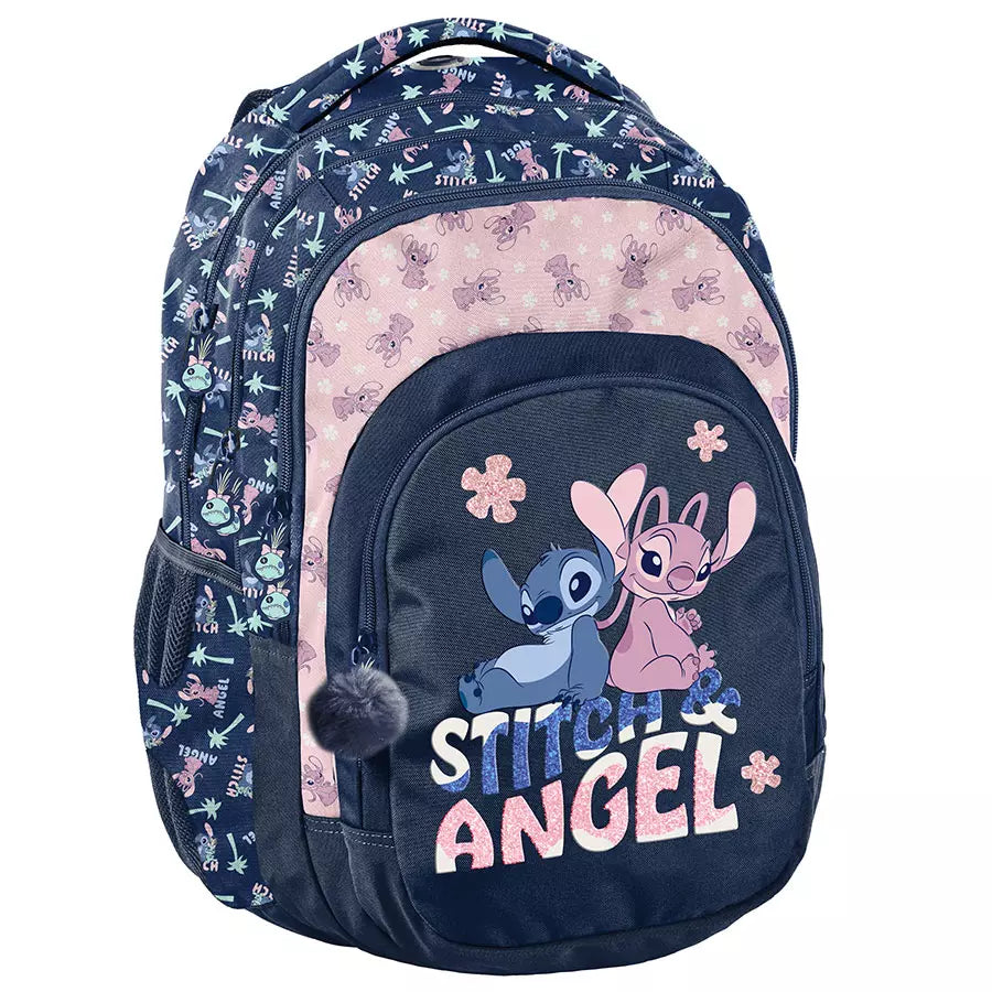 Mokyklinė kuprinė Stitch ir Angel – Paso