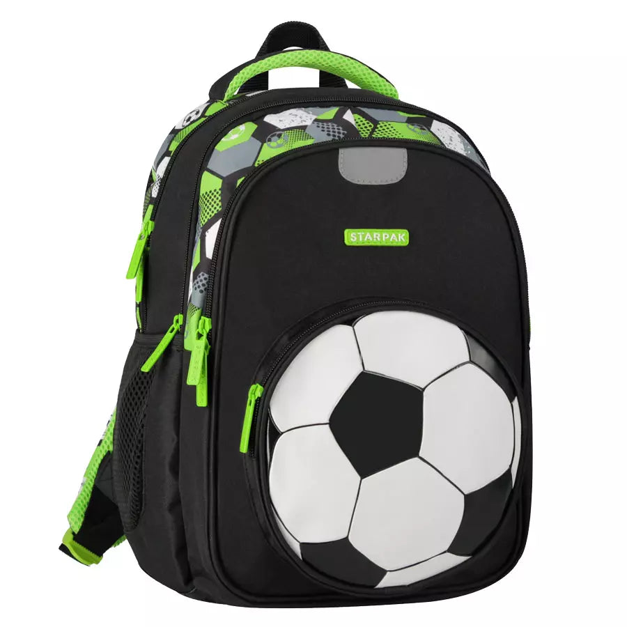 Mokyklinė kuprinė Football žalia – Starpak
