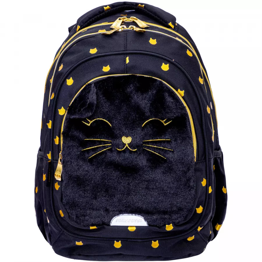 Kuprinė Fluffy Kitty Black – AstraBag