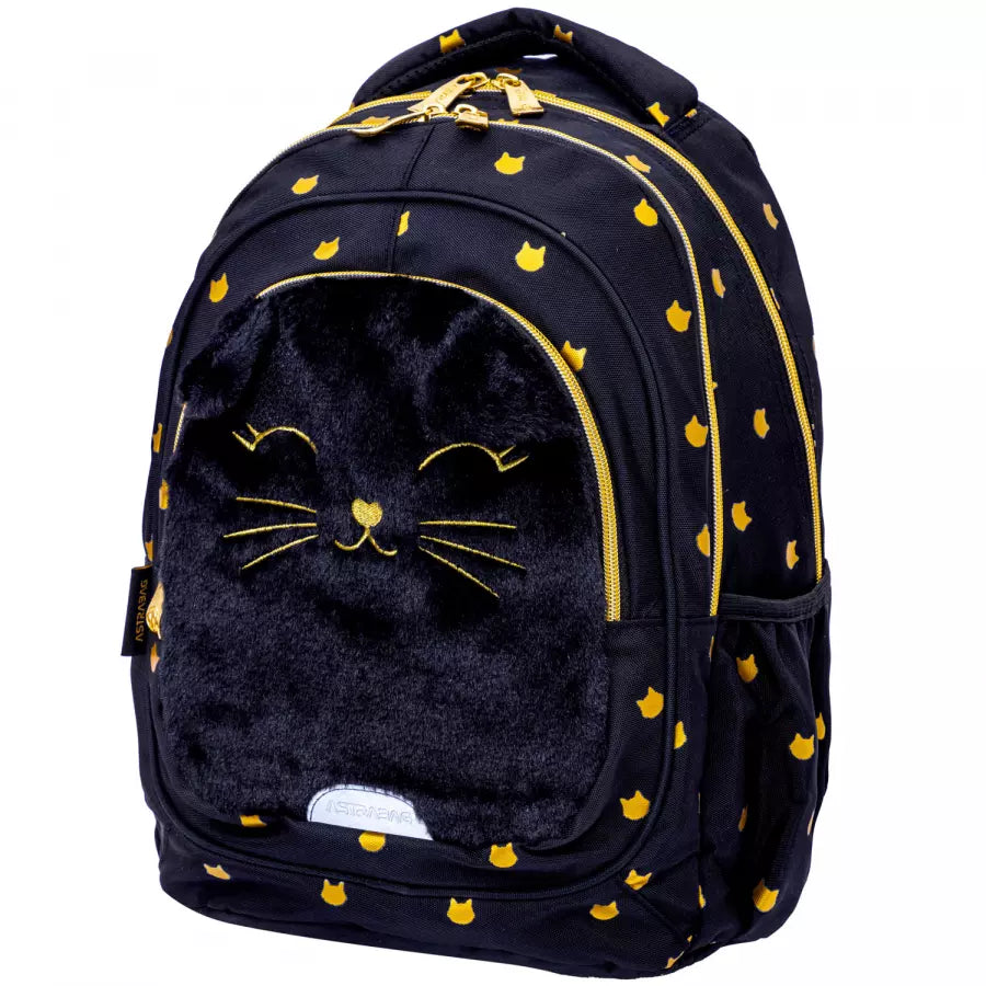 Kuprinė Fluffy Kitty Black – AstraBag