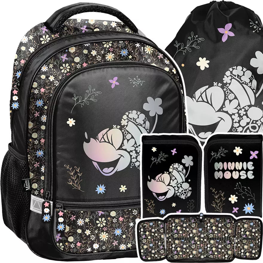 Mokyklinis rinkinys Minnie Mouse juodas – Paso