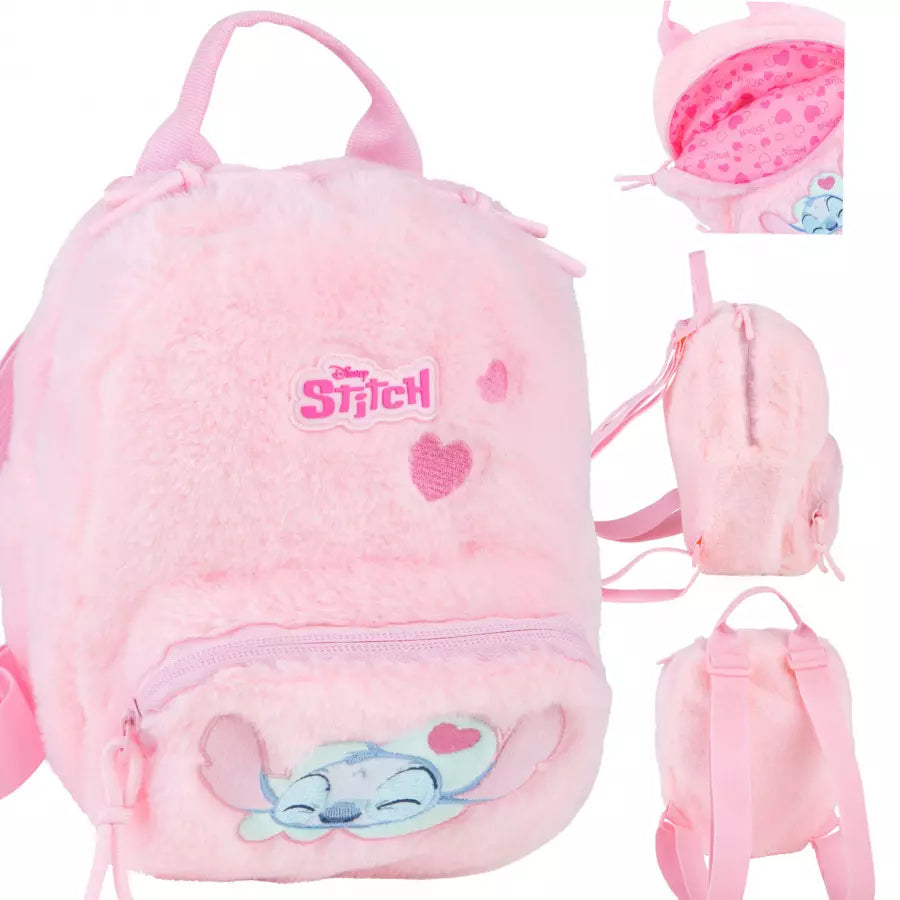 Ikimokyklinis kuprinė Stitch Fluffy Pink – Coolpack