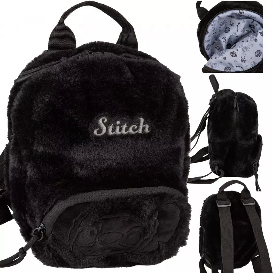 Ikimokyklinis kuprinė Stitch Fluffy Black – Coolpack Lilo