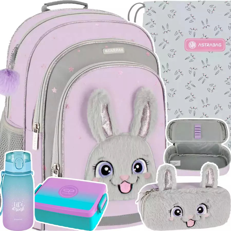 Mokyklinis rinkinys Zuikis Lila 5 dalių – Starpak