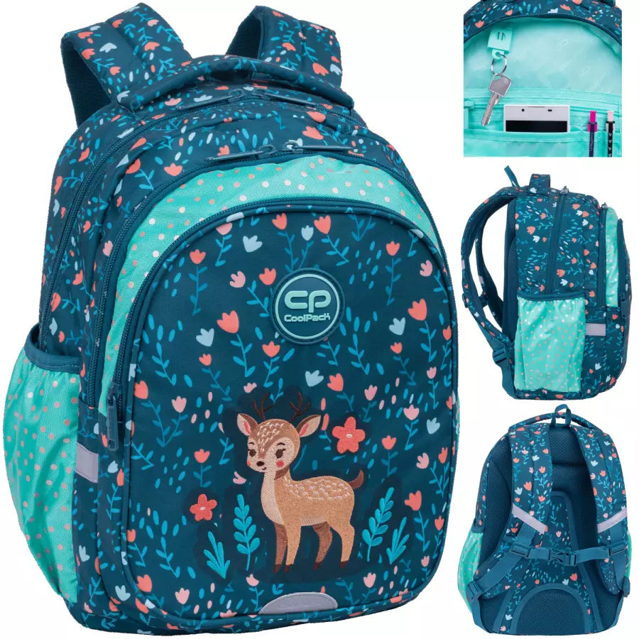 Mokyklinė kuprinė Deer – CoolPack Jerry