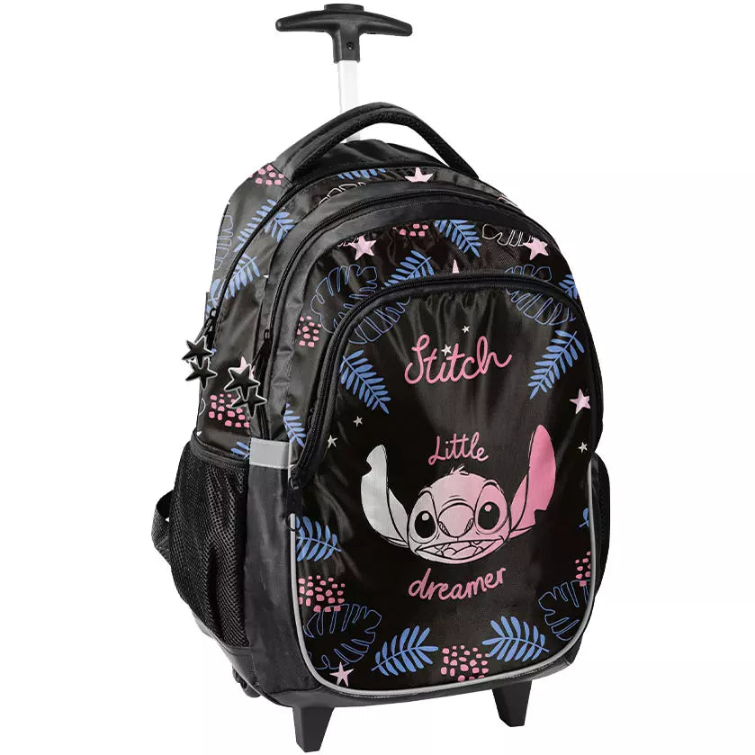 Kuprinė ant ratukų Stitch Black – Paso