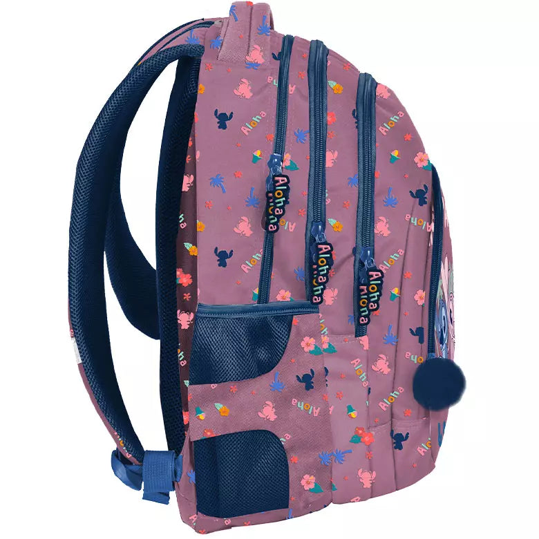 Mokyklinė kuprinė Stitch Aloha rožinė – Paso