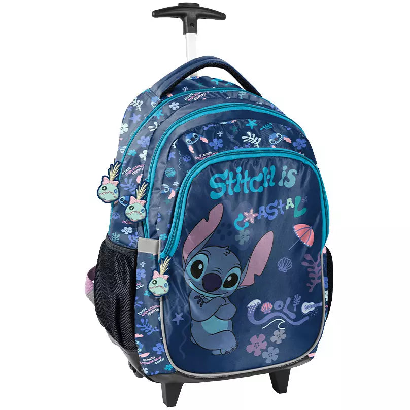 Mokyklinė kuprinė su ratukais Stitch Cool – Paso