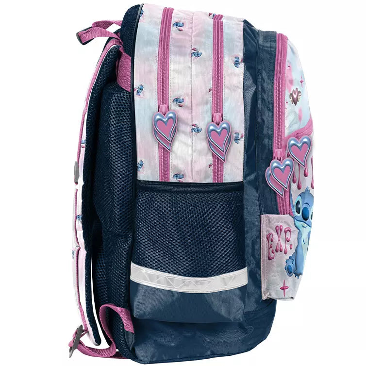 Mokyklinė kuprinė Stitch su širdimi – Paso